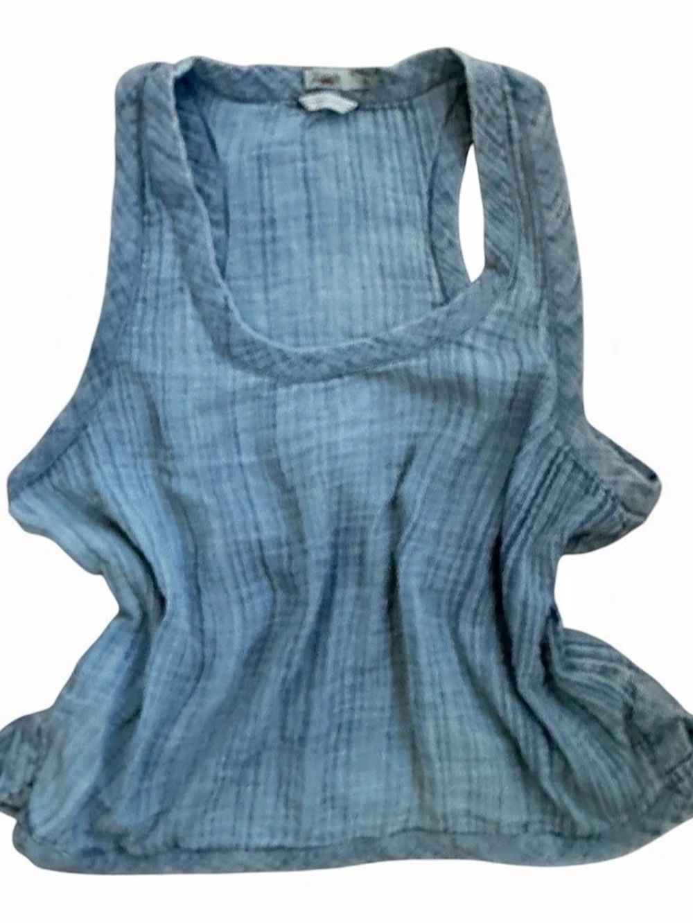 Faherty Topanga Organic Cotton Gauze Tank Top
